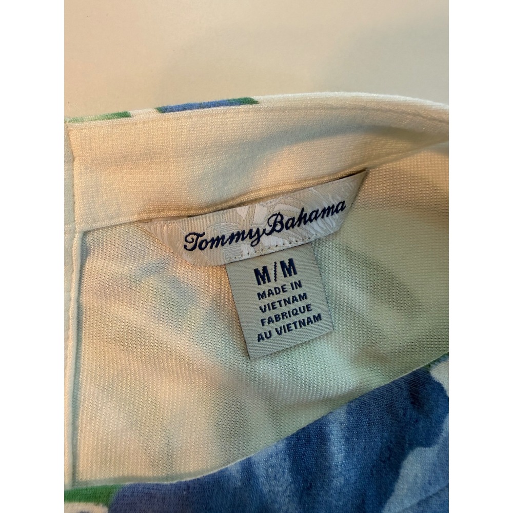 Tommy Bahama Floridian Floral Darcy Shift Dress Blue White Size M - Picture 2 of 8